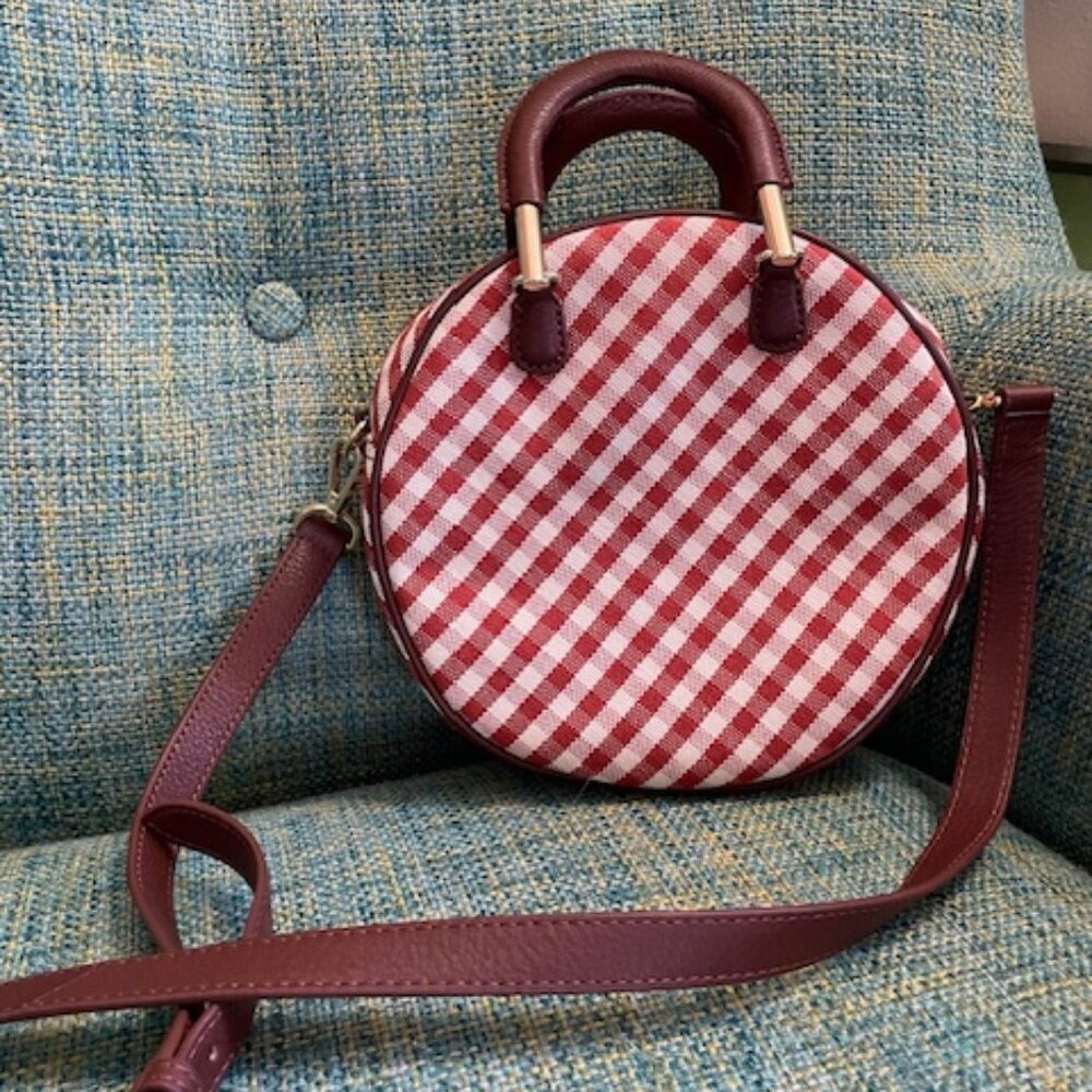 Talbots Gingham Round Bag